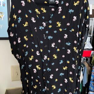 Disney Black Blouse with Aristocats